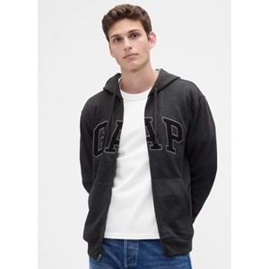 Gap V-Heritage Gap Logo Fz 851516 Erkek Kapüşonlu Fermuarlı Sweatshirt