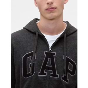 Gap V-Heritage Gap Logo Fz 851516 Erkek Kapüşonlu Fermuarlı Sweatshirt