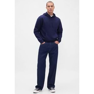 Gap 323141835 Relaxed Gap Mini-Logo Sweatshirt Erkek Kapüşonlu Sweatshirt