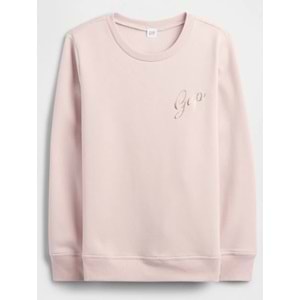 Gap Relaxed Gap Logo 800444 Bisiklet Yaka Fleece Sweatshirt Kadın Sweatshirt