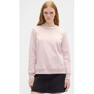 Gap Relaxed Gap Logo 800444 Bisiklet Yaka Fleece Sweatshirt Kadın Sweatshirt