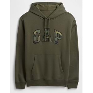 Gap Relaxed Gap Logo Camo Fıll 799757 Erkek Kapüşonlu Sweatshirt