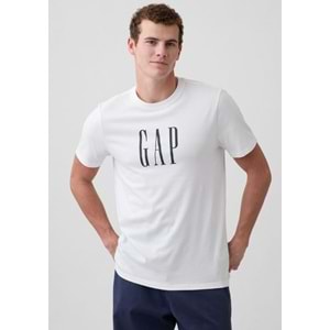 Gap SS26 V-Everyday Soft Corp Logo Tee 889543 Kısa Kol Tişört Erkek T-Shirt