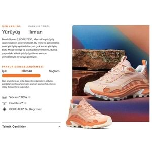 Merrell Moab Speed 2 Gtx Gore-Tex® J037838 Unisex Spor Ayakkabı