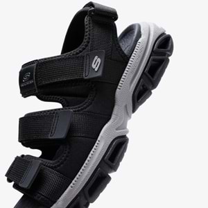 Skechers Atlan-Bodie 210444-BLK Ortopedik Erkek Sandalet