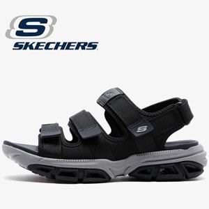 Skechers Atlan-Bodie 210444-BLK Ortopedik Erkek Sandalet