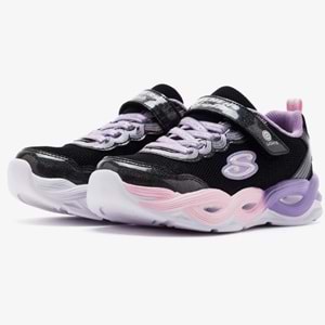 Skechers Twisty Glow 303717L-BKMT Ortopedik Işıklı Çocuk Spor Ayakkabı