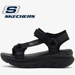 Skechers D'lux Walker-Pretty Field 119822-BBK Ortopedik Kadın Sandalet