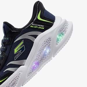 Skechers Meteor-lights Brisk-beams 403848L-NVBK Işıklı Ortopedik Çocuk Spor Ayakkabı