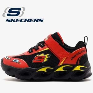 Skechers Thermo-flash - Wheel Buddies 402306N-RDBK Işıklı Ortopedik Çocuk Spor Ayakkabı