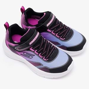 Skechers Microspec Advance Oasıs Poınt 303657L-BKMT Ortopedik Çocuk Spor Ayakkabı