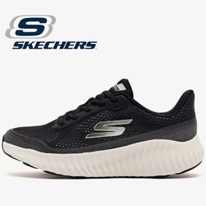 Skechers Go Run Now 129735-BKW Unisex Spor Ayakkabı