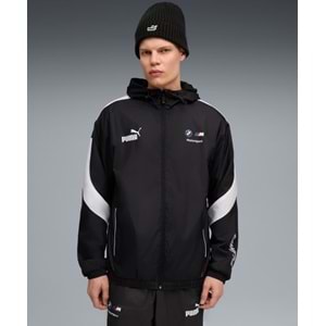 Puma BMW MMS MT7+ Wındbreaker 633172-01 Kapüşonlu Yağmurluk Eşofman Üstü Erkek Ceket