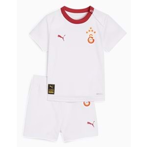 Galatasaray S.K. Beyaz Forma 25/26 Deplasman Forması Baby Set Bebek Forma