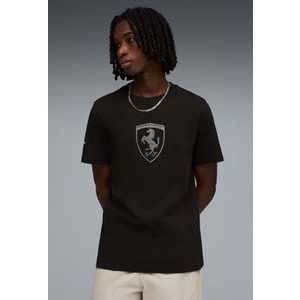 Puma Ferrari Tonal Shield Tee 635311-01 Tişört Erkek T-Shirt
