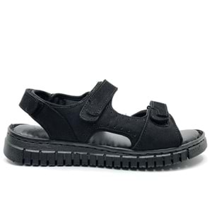 Forelli Paprika Hakiki Deri Comfort Ortopedik Kadın Sandalet