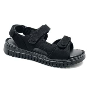 Forelli Paprika Hakiki Deri Comfort Ortopedik Kadın Sandalet