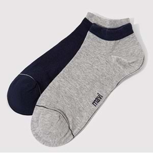 Mavi M090273-257 2 Adet Topuk Çorap Unisex Çorap