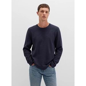 Mavi 064622-26828 Uzun Kollu Dokulu Tişört Erkek T-Shirt