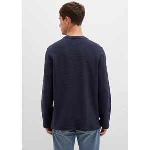 Mavi 064622-26828 Uzun Kollu Dokulu Tişört Erkek T-Shirt