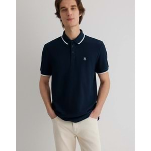 Mavi M066039-30651 Mühür Logo Şerit Detaylı Polo Yaka Tişört Erkek Tişort