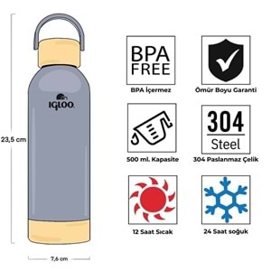 Igloo Hydrate Pro Botte 500ml Termos Matara