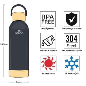 Igloo Hydrate Pro Botte 500ml Termos Matara