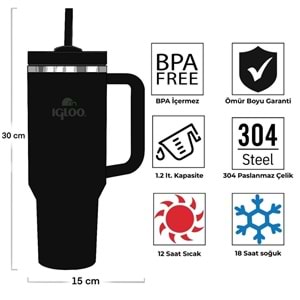 Igloo Stadler Thermo Mug 1.2 Litre Pipetlı Matara