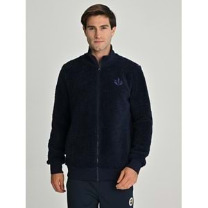 Fenerbahçe S.K. 25/26 Tribün Çubuklu Çift Taraflı Erkek Peluş Ceket