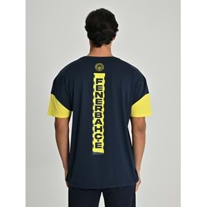 Fenerbahçe S.K. 25/26 Sezon Tribün Mesh Baskılı Oversize Fit Tişört Tribün Forması