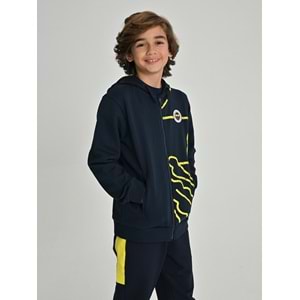 Fenerbahçe S.K. 25/26 Tribün All Over Baskı Çocuk Sweatshirt