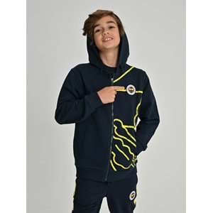 Fenerbahçe S.K. 25/26 Tribün All Over Baskı Çocuk Sweatshirt
