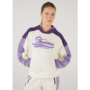 Skechers W LW Fleece Hoodie Sweatshirt S242096-102 Kadın Kapüşonlu Sweatshirt