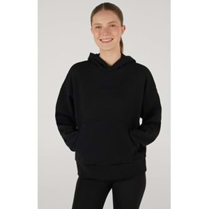 Skechers W Essential Hoodie Sweatshirt S242111-001 Kadın Kapüşonlu Sweatshirt