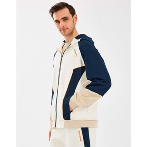 Skechers M Diagonel Lw Fleece Fullzip Hoodie Sweatshirt S2510027-102 Eşofman Üstü Erkek Ceket