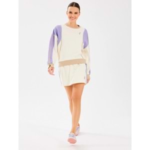 Skechers W Diagonal Lw Fleece Sweat Short S2510049-102 Şort Etek Kadın Etek