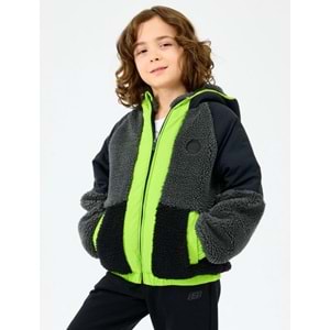 Skechers B Outdoor Fleece Full Zip Sherpa SK2520045-1602 Erkek Çocuk Mont