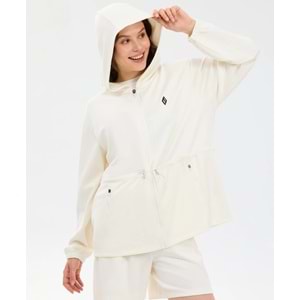 Skechers S2610026-3855 W Soft Touch Full Zip Fermuarlı Kapüşonlu Kadın Sweatshirt