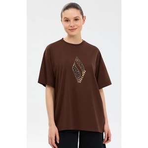 Skechers S2610050-2210 W Oversize Fit Graphic T-Shirt Kadın Tişört