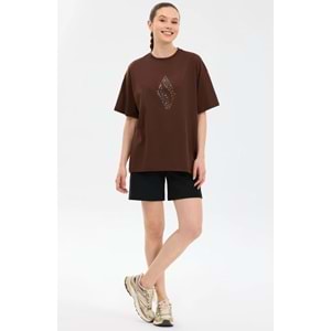 Skechers S2610050-2210 W Oversize Fit Graphic T-Shirt Kadın Tişört