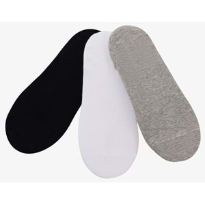 Skechers S2520314-3474 U No Show 3 Pack 3 Parça-Adet Unisex Çorap