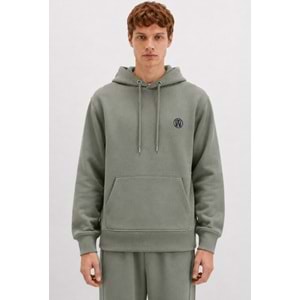 Mavi 065809-80692 Logo Nakışlı Erkek Kapüşonlu Sweatshirt