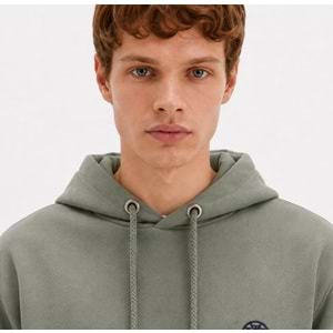 Mavi 065809-80692 Logo Nakışlı Erkek Kapüşonlu Sweatshirt