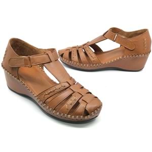 Venüs Miqula Hakiki Deri Comfort Ortopedik Kadın Sandalet