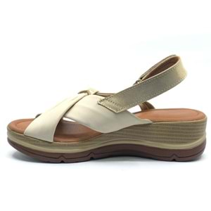 Venüs Tarda Hakiki Deri Comfort Ortopedik Kadın Sandalet