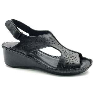 Venüs Şomali Hakiki Deri Comfort Ortopedik Kadın Sandalet