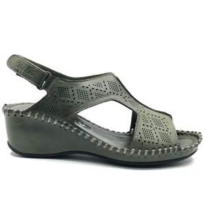 Venüs Şomali Hakiki Deri Comfort Ortopedik Kadın Sandalet