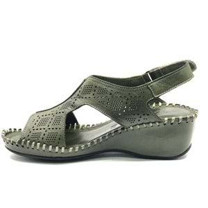 Venüs Şomali Hakiki Deri Comfort Ortopedik Kadın Sandalet