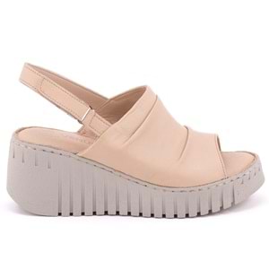 Venüs Trogi Hakiki Deri Comfort Ortopedik Kadın Sandalet