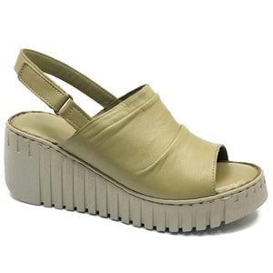 Venüs Trogi Hakiki Deri Comfort Ortopedik Kadın Sandalet